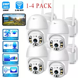 4x Wireless WiFi Security Camera System Smart outdoor Night Vision Cam HD 1080P - Picture 1 of 19