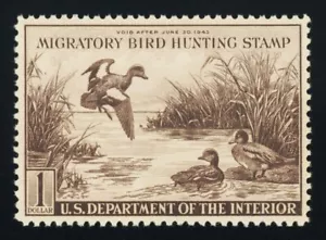#RW9, $1.00 Baldpate Ducks, XF-OG-NH, vibrant color, 2012 PSE (graded 90, nh) - Picture 1 of 1