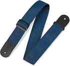  2'' Polypropylene with Polyester Ends and Tri-glide Navy Guitar Strap