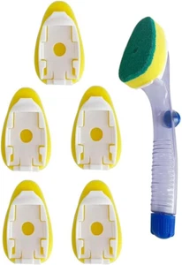 Dish Wand Soap Dispenser with 6 Refill Sponge Heads, Dish Brush Handle for Clean - Picture 1 of 8
