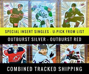 2023-24 UD Upper Deck S1 Series 1 Outburst Silver Base Parallel U-Pick (1-200)