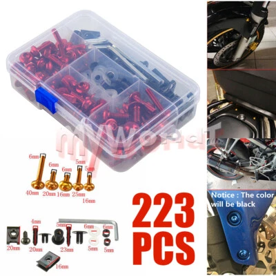 Kit completo de tornillos de perno de carenado apto para Suzuki GSXR 600/750/1000 SV650 DL1000 Foto 1 de 4