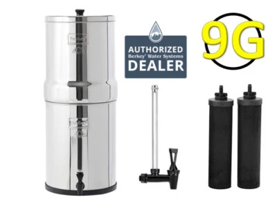 Royal Berkey Water Filter w/ 2 Black Berkey Elements - NEW + SIGHT GLASS SPIGOT - Image 1 of 4