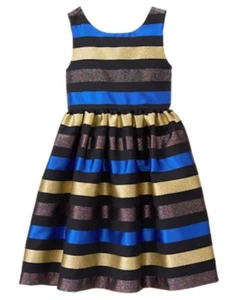 NWT Gymboree Fun and Fancy Striped Dress Christmas Girls 4,5,6,7 - Picture 1 of 2