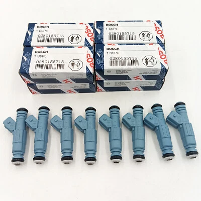 8PCS 0280155715 Fuel Injectors For 1996-99 Dodge RAM 1500 2500 3500 5.2L 5.9L - Image 1 of 4