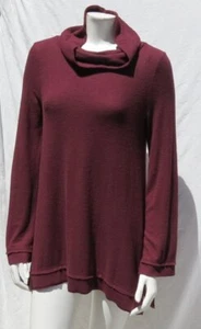 Z SUPPLY US M Wine Purple Super Soft Cowl Neck Tunic Top Long Sleeves Pullover - Picture 1 of 6