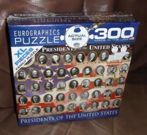 Eurographics Presidents of the United States 300 Piece Puzzle Washington-Trump - Picture 1 of 5