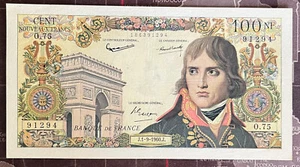 FRANCE 1960 100 NEW FRANC NOTE / BEAUTIFUL - Picture 1 of 2
