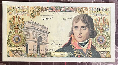 FRANCE 1960 100 NEW FRANC NOTE / BEAUTIFUL - Image 1 of 2