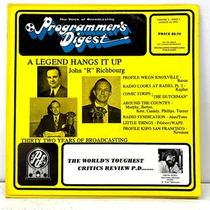 Programmer's Digest Volume 2 Issue 3 August 13, 1973 Vinyl Records Charlie Tuna - Picture 1 of 5