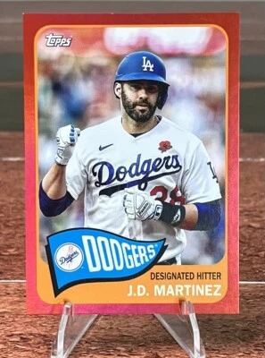 2023 Topps Archives JD MARTINEZ Red Hot Foil /50 Dodgers - Image 1 of 3