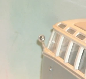 1/25 Scale 1960's VW Bus Drivers Side Door Mirror (.5") Maisto Plastic Part - Picture 1 of 4