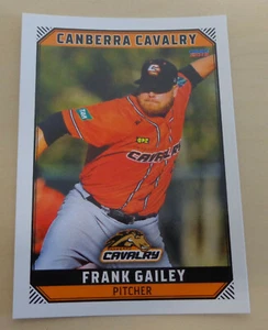 Frank Gailey 2018/19 Australian Baseball League card - Canberra Cavalry - Foto 1 di 2