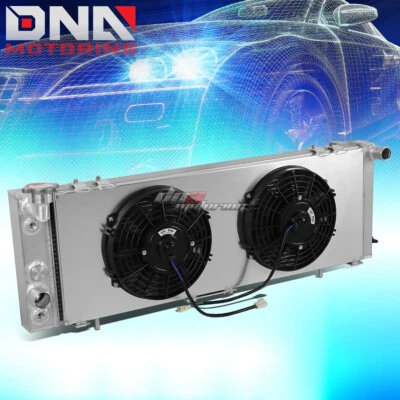 FOR 1991-2001 CHEROKEE/COMANCHE L4/L6 3-ROW COOLING ALUMINUM RADIATOR+FAN SHROUD - Image 1 of 4