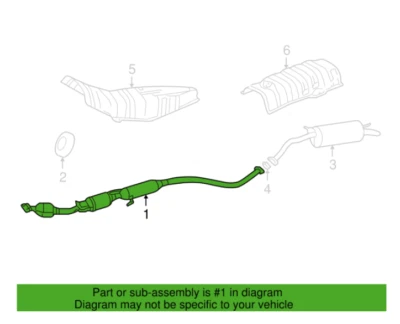 Toyota Genuine Prius 2004-09 Catalytic Converter Front Pipe 17410-21500 - Image 1 of 4