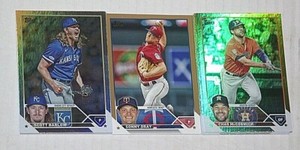 2023 Series 1 & 2 Topps Gold, Rainbow, & Gold Foil Singles - Pick From Drop Menu