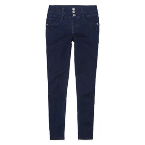 Arizona Girls Stacked Waist Skinny Dark Denim Stretch Jeggings Pants 16 1/2 Plus - Picture 1 of 2