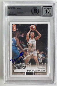 Dearica Hamby Signed 2017 WNBA Rittenhaus Base Card #82 BAS Autograph Grade 10 - Picture 1 of 2