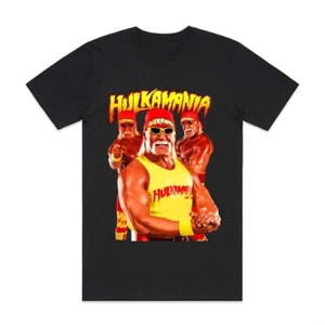 CUSTOM T SHIRT HULK HOGAN HULKAMANIA WWE WRESTLING WCW AEW VINTAGE TEE ARTIST - Picture 1 of 3