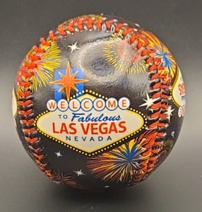 Baseball Ball Souvenir Willkommen in Las Vegas Nevada Casino Glücksspiel Sammlerstück - Bild 1 von 4