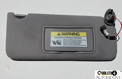 Honda Accord 08-12 Passenger Side Sun Visor RH Lighted Gray Sunvisor OEM - Image 1 of 3