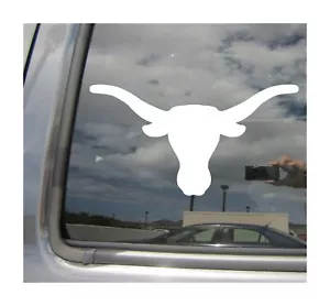 Longhorn - Cow Cattle Herder Cowboy Rancher Car Window Vinyl Decal Sticker 01254 - Picture 1 of 2