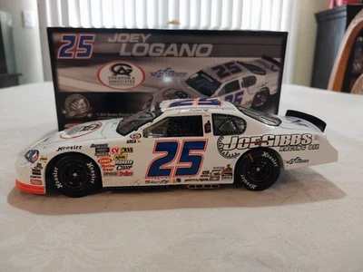 2008 Joey Logano #25 Joe Gibbs Racing Oil 1/24 Rookie Raced Version Autographed - Image 1 of 4