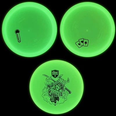 Juego de 3 discos de golf Discmania Glow in The Dark paquete Magician, Rockstar, Shogun Foto 1 de 4