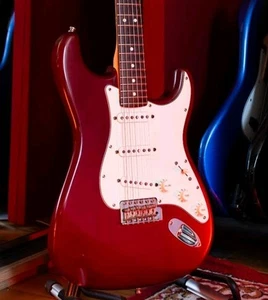 2007 Fender USA Highway One Stratocaster Wine Red Satin nitro finish guitar - Picture 1 of 20