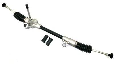 1979 1993 Black Ford Mustang Manual Steering Rack & Pinion Standard + Bushings - Image 1 of 4