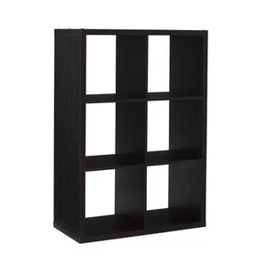 Linon Galli 6 Cubby Storage Cabinet with Espresso Finish Cb202esp601 - Picture 1 of 8