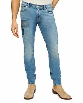 7 for All Mankind the Stacked Skinny Jeans in Saturday Afternoon Blue-29/34 - Image 1 of 4