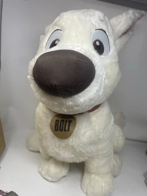 Walt Disney Store Pixar SOFT LARGE BOLT THE WHITE DOG 19" Plush Stuffed Animal - Image 1 of 4
