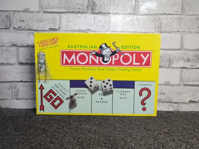 Vintage Hasbro Monopoly Australian Edition Board Game 1999. 100% Complete  - Image 1 of 4
