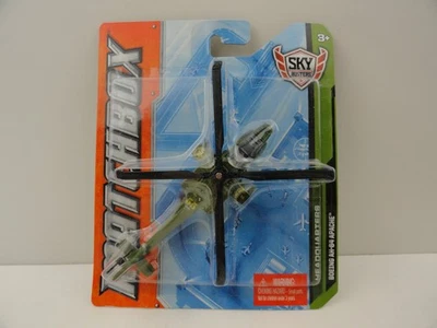 Matchbox Sky Busters 2012 cuartel general Boeing AH-64 helicóptero Apache (verde) Foto 1 de 4
