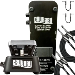 Dunlop GCB65 Cry Baby Custom Badass Dual-Inductor Wah Effects Pedal W/Cables - Picture 1 of 10