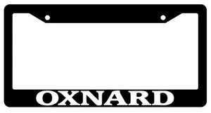 Black License Plate Frame Oxnard City State Auto Accessory Novelty 2486 - Picture 1 of 1