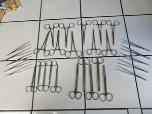 Lot #2 of 30 Medical utensils, Scissors, Forceps and Locking Needle Holders - Picture 1 of 12
