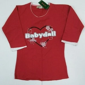Girl's Top with 'Babydoll' in Heart Graphic - L - NWT - Picture 1 of 4