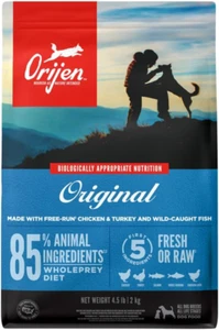 ORIJEN Grain-Free Dry Dog Food, Original, 4.5 lb, All Life Stages - Picture 1 of 7