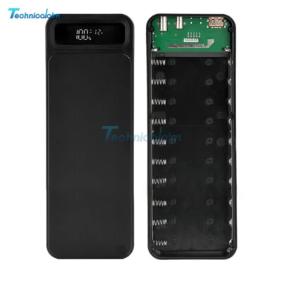 DC5/6/7/8/9/10/11/12V Adjustable Mobile Power Bank Case 10x18650 Battery Box - Bild 1 von 4