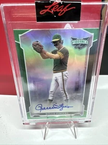 2022 Leaf Vibrance Green Color Match Signatures #RF1 Rollie Fingers Auto #7/15 - Bild 1 von 9