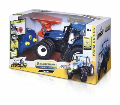 Maisto-Tech Fattoria Trattore New Holland T8.320 42cm, Con Vanga Neve - Immagine 1 di 4