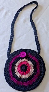 Runde Mandella Handtasche Hand gehäkelte Fronttasche 10 Zoll Schulter Cross... - Picture 1 of 12