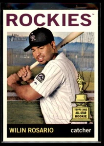 2013 Topps Heritage Wilin Rosario ASR, SP #488 Colorado Rockies - Picture 1 of 2