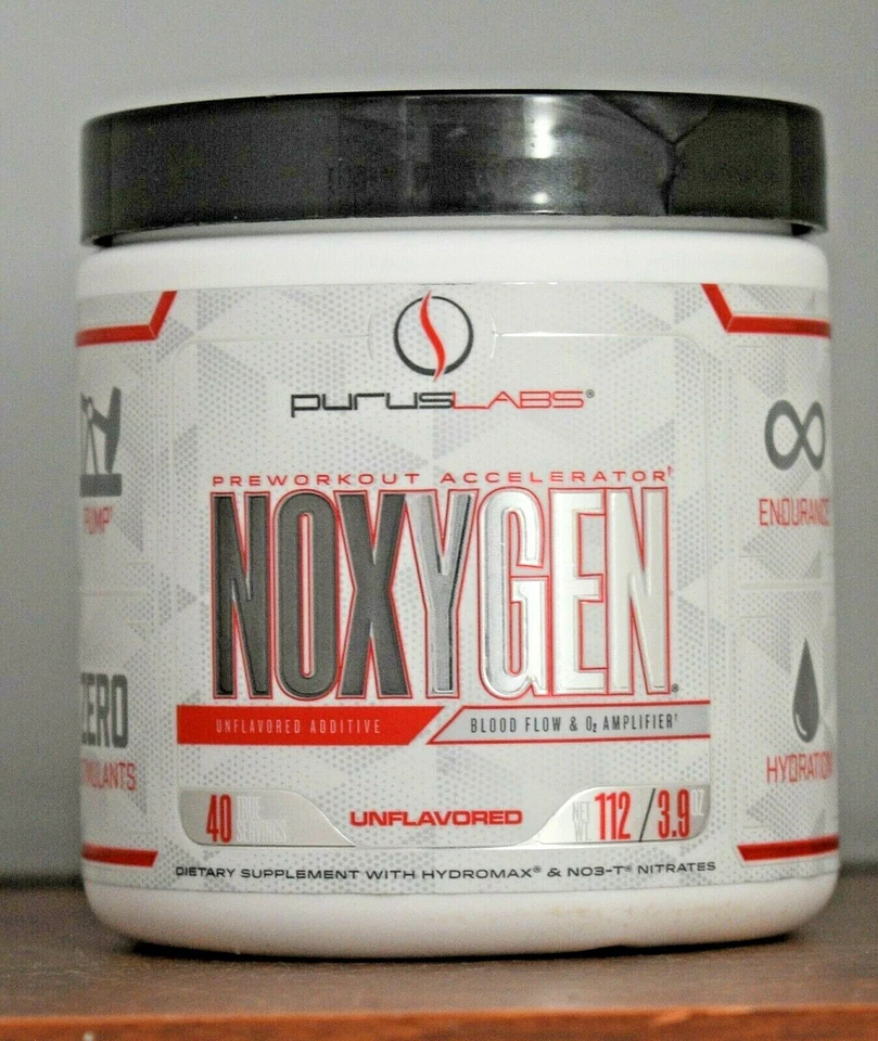 Purus Labs Noxygen Unflavored Preworkout Accelerator - 40 Servings