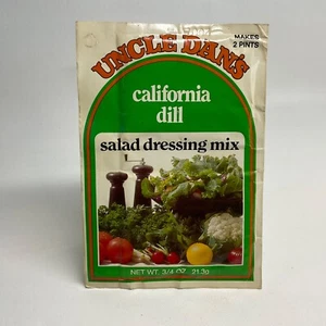 De colección Tío Dan's California Eneldo Aderezo Mezcla Paquete utilería Exhibición Yakima WA NOS - Imagen 1 de 3