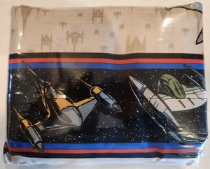 Star Wars 1999 Twin Flat Sheet EP1 The Phantom Menace Irregular Factory Sealed! - Picture 1 of 2