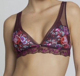 $175 Lise Charmel Women's Purple Aveu En Fleurs Triangle Bra Size Small