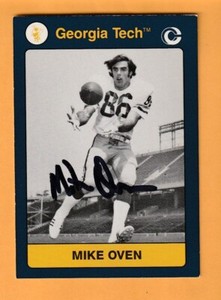 Mike Oven Georgia Tech AUTO Signed 1991 Card Tallahassee Florida 9P